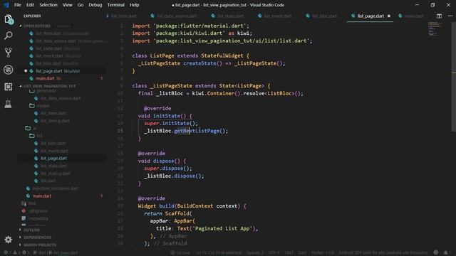 Flutter Infinite ListView Pagination #2 (/w the BLoC Pattern) смотреть онлайн