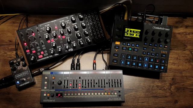 1 minute synth jam - Digitakt, Subharmonicon, JU-06A смотреть онлайн