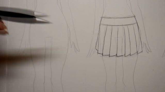 How To Draw Easy School Skirt Slow Tutorial 3 ways смотреть онлайн