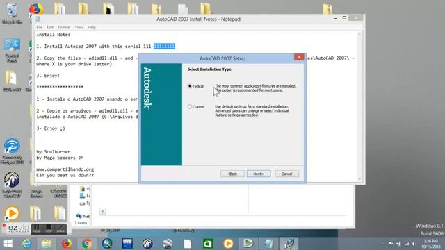 Installing AutoCAD смотреть онлайн