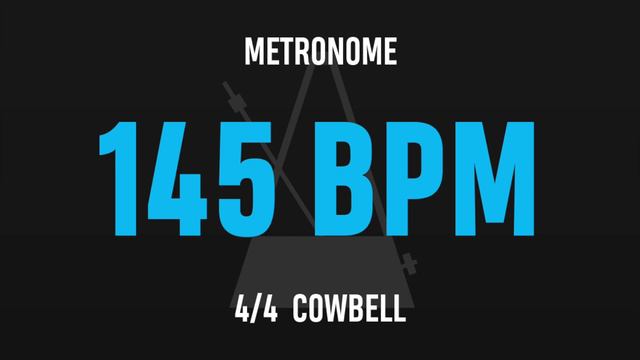 145 BPM 4/4 - Best Metronome (Cowbell) смотреть онлайн