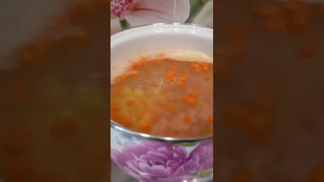 Сырный суп. Очень вкусный.