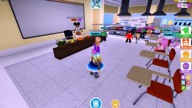 РОБЛОКС ШКОЛА. Часть2. Roblox Robloxian High School. смотреть онлайн
