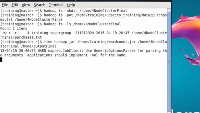 Testing WordCount MapReduce on Purchases.txt with 4 Node Cluster смотреть онлайн