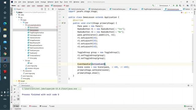 Java FX урок 19 - RadioBox класс смотреть онлайн