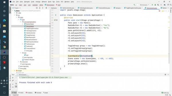 Java FX урок 19 - RadioBox класс