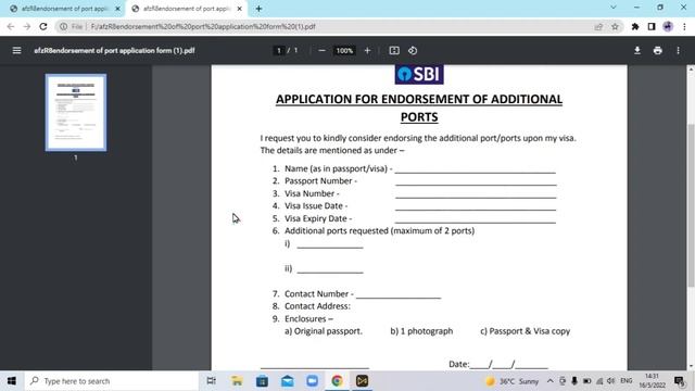 Application For Endorsement of Additional Ports | Port add in Indian Visa by Self смотреть онлайн