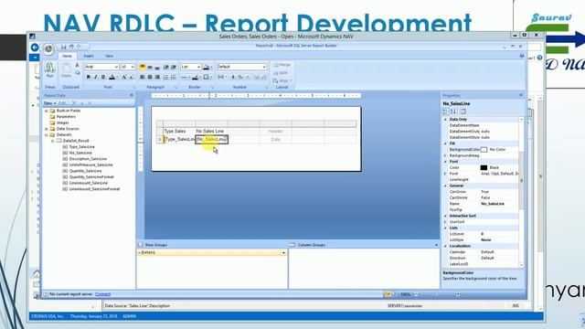 Day 02 - How To Develop RDLC Report in Microsoft Dynamics NAV - Develop a List Report смотреть онлайн