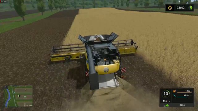 Farming Simulator 17 ➣ Сложный режим • Sosnovka. Часть 107. Уборка зерновых • Сбор урожая Пшеницы смотреть онлайн