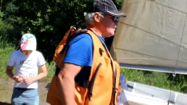 Испытание швертбота 