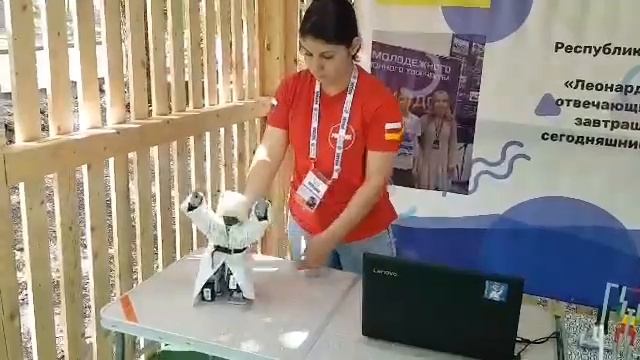 Рогозину показали робота в папахе