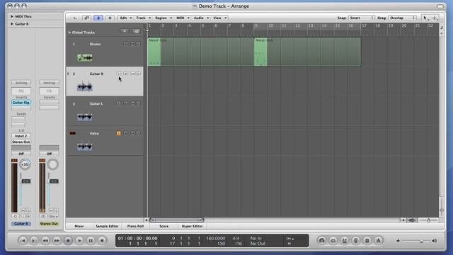 Записываем простой трек в программе Logic Pro смотреть онлайн