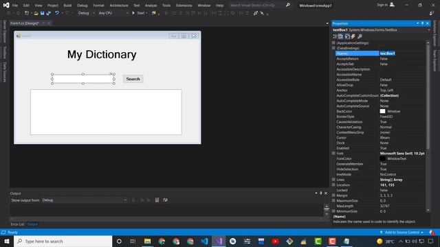 How To Create Simple Dictionary Using C# WinForm Tutorials смотреть онлайн