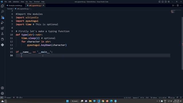 How to Automate Typing Using Python PyAutoGUI and Wikipedia Modules || Python Krishna смотреть онлайн