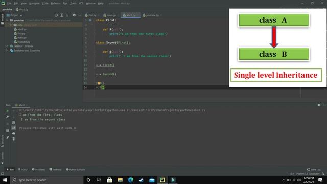 Python 3.9 Tutorials: Inheritance In Python | Types Of Inheritance | Single , Multi level , Multipl смотреть онлайн