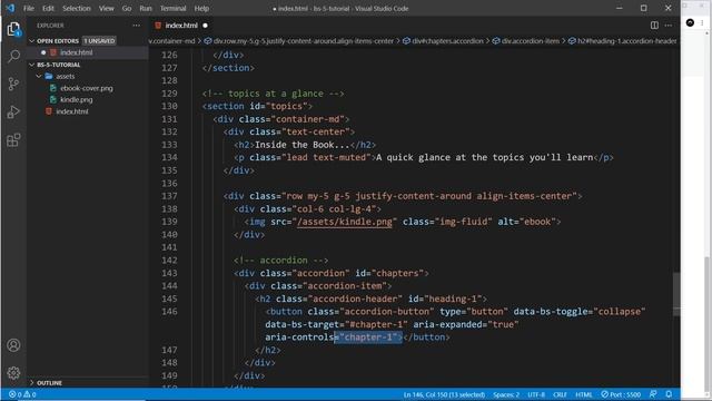Bootstrap 5 Crash Course Tutorial #11 - Accordions смотреть онлайн