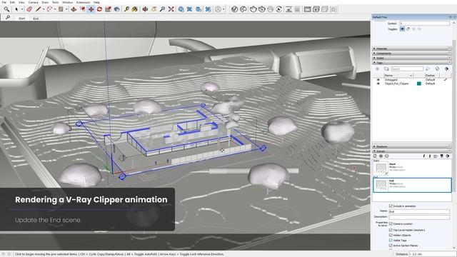 V-Ray for SketchUp — How to render animated section cuts смотреть онлайн