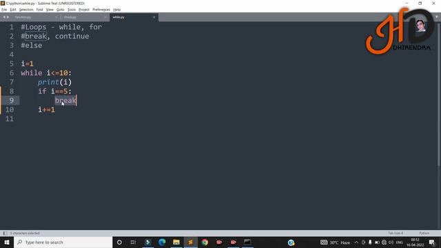 While Loop In Python | Python While Loop Explained | Break & Continue Statements | Hello DHIRENDRA смотреть онлайн
