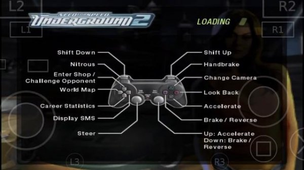 Need for speed Underground 2 on Android smartphone