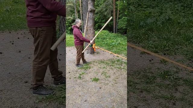 Упражнения с палкой на координацию и силу хвата! ? смотреть онлайн