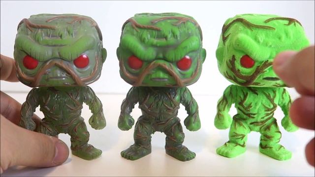 Funko POP! SWAMP THING Glow-in-the-Dark and Flocked Variant Figures Toy Review смотреть онлайн