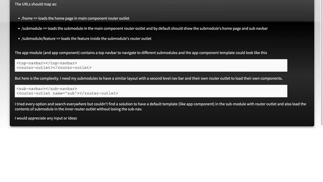 Angular 2 - Submodule routing and nested router-outlet смотреть онлайн