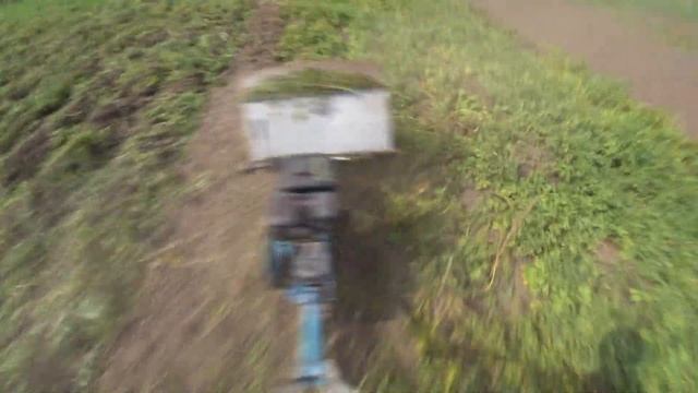 Мульчер из роторной косилки Заря для мотоблока Нева .Первый тест на картофеле.Не самый удачный. смотреть онлайн