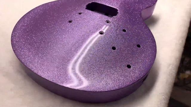 Custom Les Paul Guitar - Lilac Metalflake paint job by Sims Custom Shop смотреть онлайн