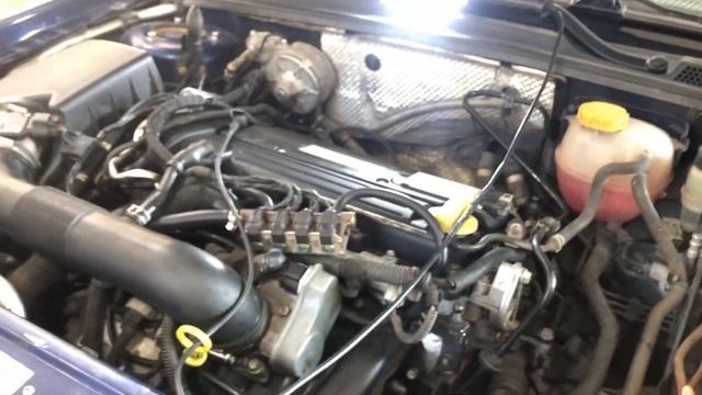 Opel Vectra C 2.2 (X22SE). Чёрный дым из выхлопной и троение на ХХ после ремонта двигателя. смотреть онлайн