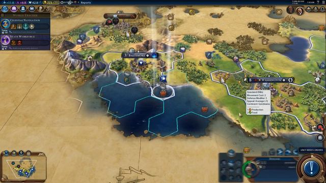 Civilization 6 Gameplay EP2 - Americans смотреть онлайн