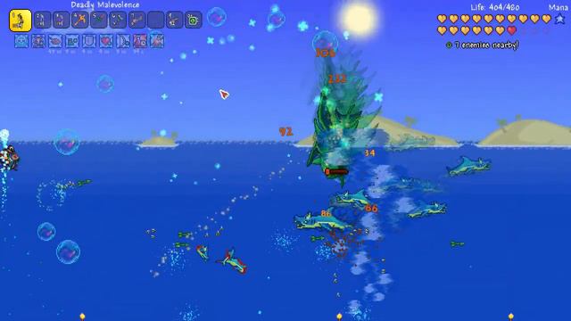 Terraria 1.3.4 Expert Modded Archer Let's Play Part 18 | Enraged Fishron FAIL! смотреть онлайн