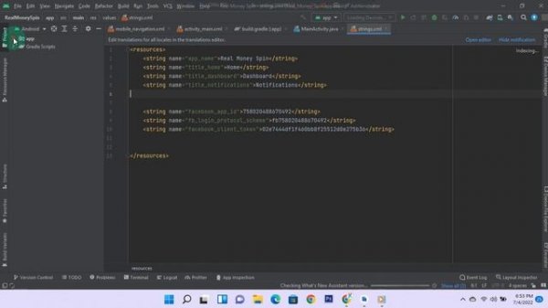 Replace google service json file in Android Studio Project