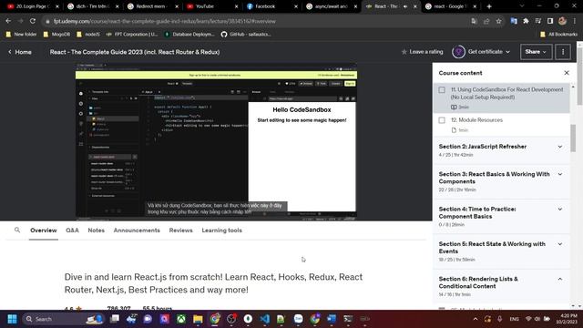 ReactJS lesson 11 Using CodeSandbox For React Development No Local Setup Required! смотреть онлайн
