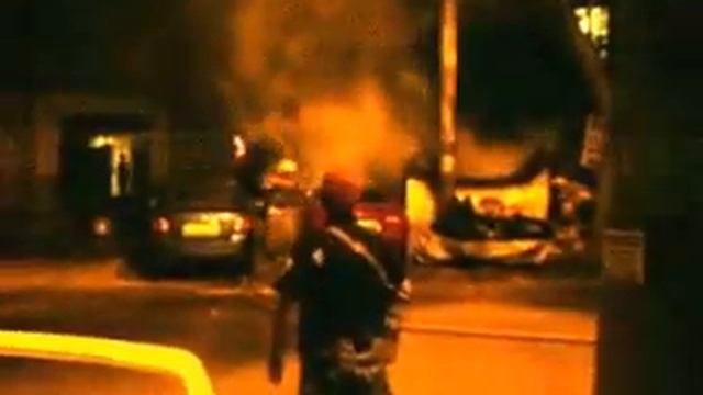 пожар на автостоянке на улице Базарной 02.44. 15.06.2015 смотреть онлайн