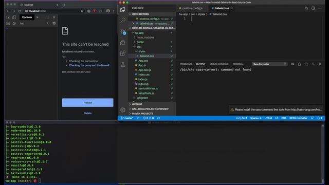How To Install Tailwind In A React Project смотреть онлайн