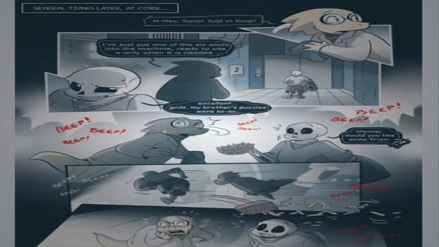 (Undertale Comic Dub) Timetale Looking For The Seven'th Soul , Sans, Papyrus, Alphys смотреть онлайн