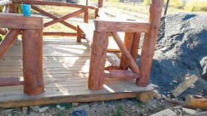 Беседка из бревна своими руками. Каркасно-бревенчатая беседка Post&Beam. DIY