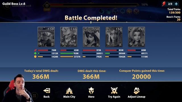 MAGDI E1 - E3 poison team TEST on Guild Boss 6 [Infinite Magicraid] смотреть онлайн