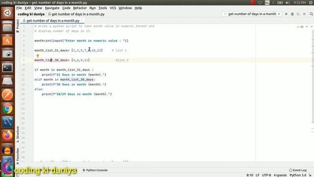 Python program to get number of days in a given month | Hindi | Python Programming Examples |ckd смотреть онлайн