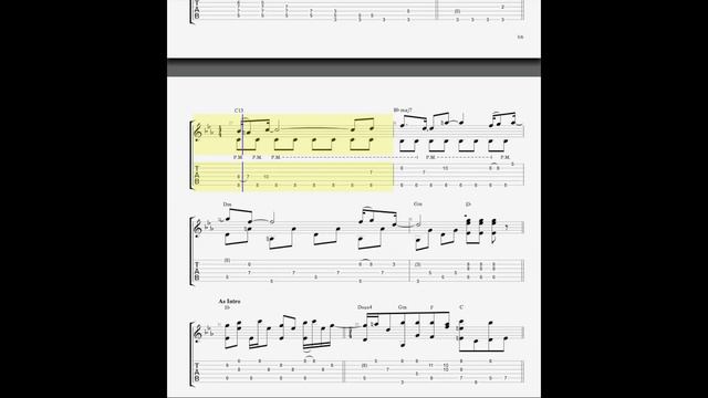 The Beatles - Martha My Dear (Guitar fingerstyle tabs and sheet) FREE смотреть онлайн