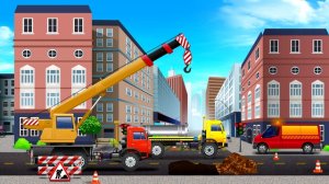 Мультфильм про асфальтоукладчик - Винтик чинит дорогу - Хочу Знать Все