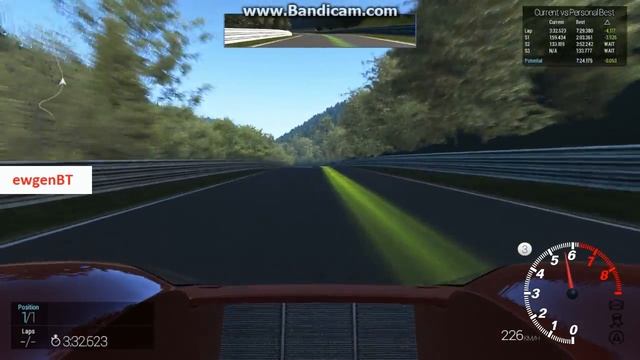 Project CARS Nordschleife(Eifelwald) Ford GT40 MkIV смотреть онлайн