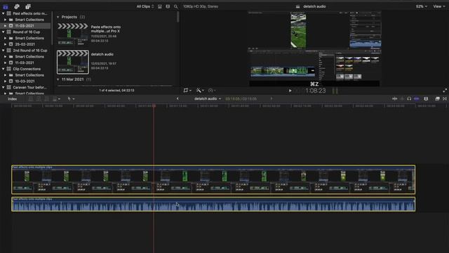 How To SEPARATE AUDIO from VIDEO In Final Cut Pro X смотреть онлайн