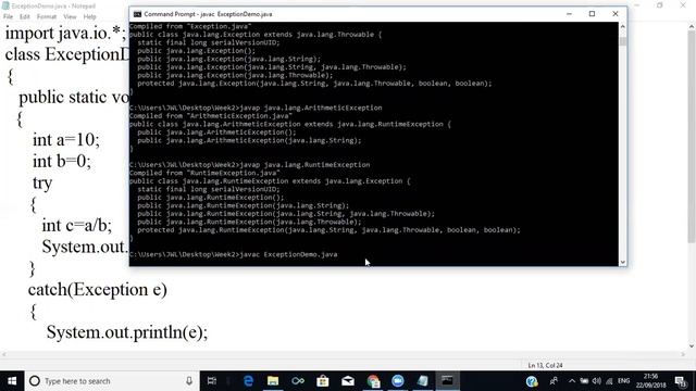 Exception Handling in Java смотреть онлайн