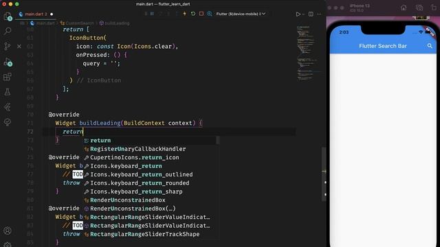 Flutter: Search Bar смотреть онлайн