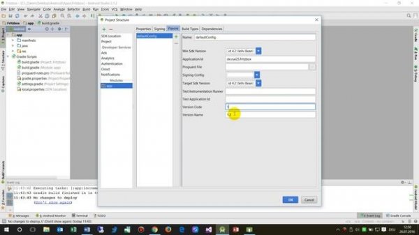 Android Studio #11: How to Change App Project Version in Android Studio