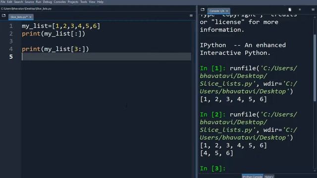 199.List Slicing in Python with Code || Format for Slicing a List is [start:stop:step] смотреть онлайн