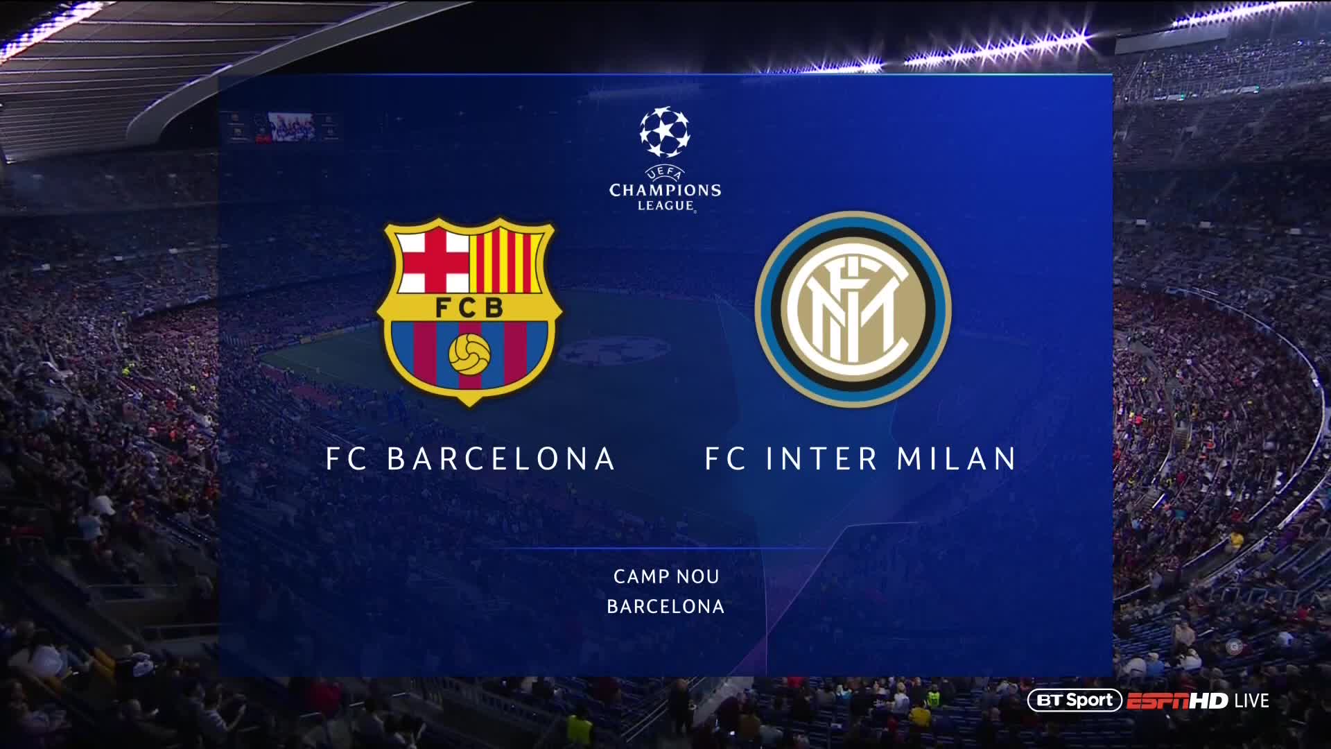 EFootball 2023 PS5 _ Barcelona Vs Inter Milan At Camp Nou Spotify _ Next  _ 4K