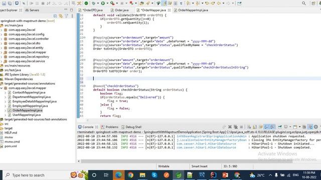 Mapstruct | @BeforeMapping & @AfterMapping | Spring boot with MapStruct Example смотреть онлайн
