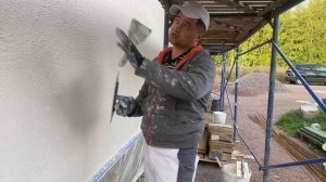 Как нанести декоративную штукатурку шубу, на фасад дома